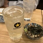 佐賀ふもと赤鶏 酒場 高しな - ハイボールと胡麻ささみと見切りあぜさん