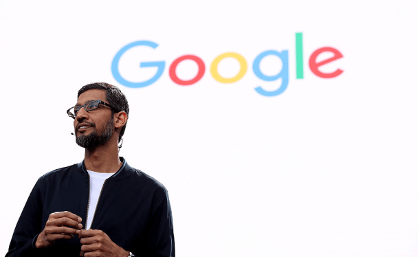 MOUNTAIN VIEW, CA - MAY 18: Google CEO Sundar Pichai speaks during Google I/O 2016 at Shoreline Amphitheatre on May 19, 2016 in Mountain View, California. The annual Google I/O conference is runs through May 20. (Photo by Justin Sullivan/Getty Images)