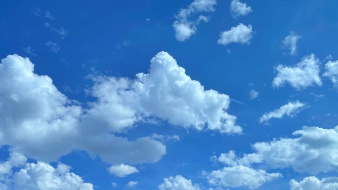 blue sky with white clouds