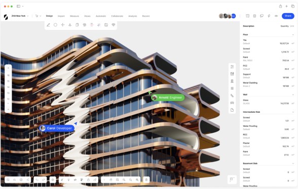 Snaptrude version 2 with sketch to BIM theme