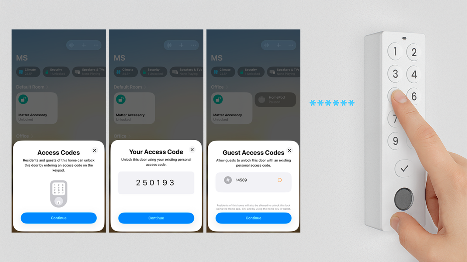 Tedee GO2 now works with Matter. Your Tedee GO does, too! 9 keypad pin