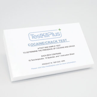 Cocaine/Crack identification kit packaging box.