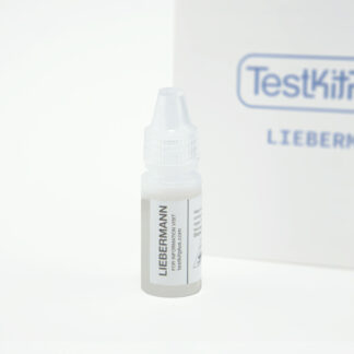 Liebermann reagent in a plastic bottle.