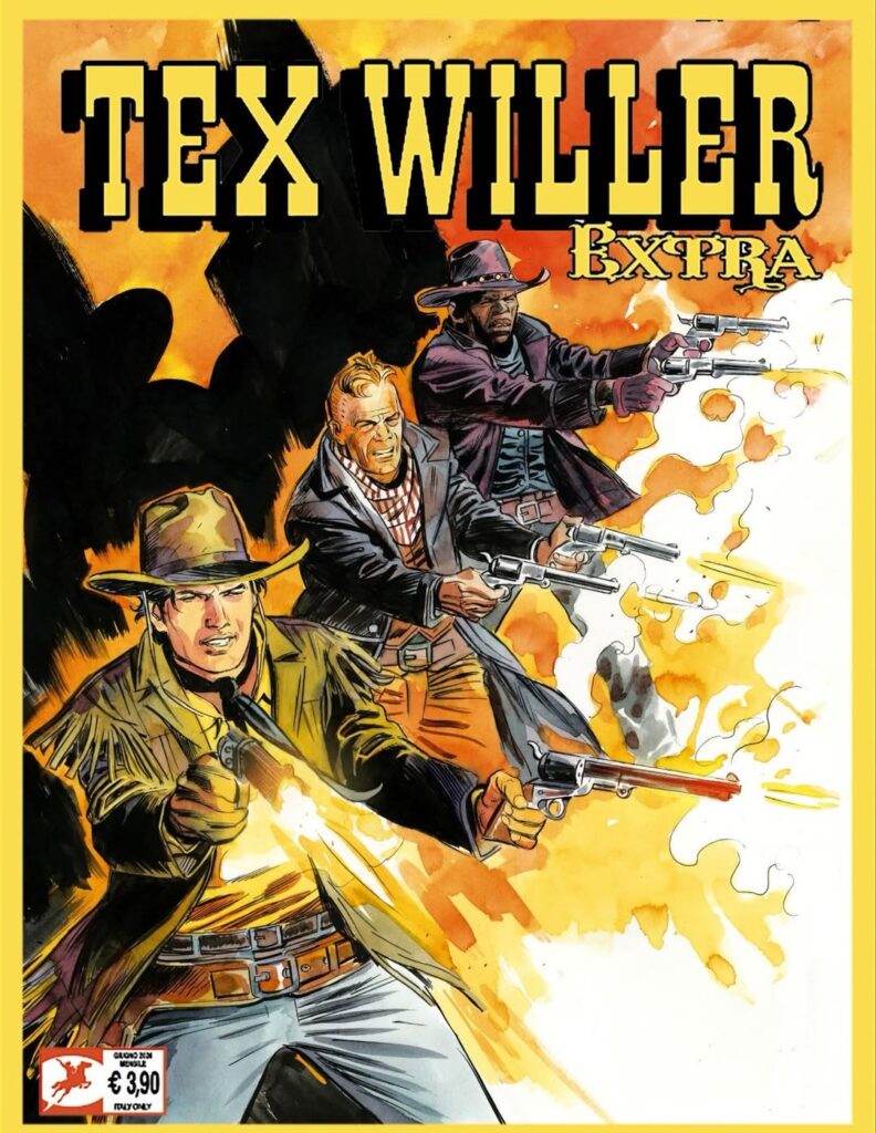 A capa, da autoria de Massimo Carnevale, para um futuro Tex Willer Extra