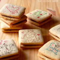 Biscoito de leite ninho recheado com nutella (passatempo copycat)