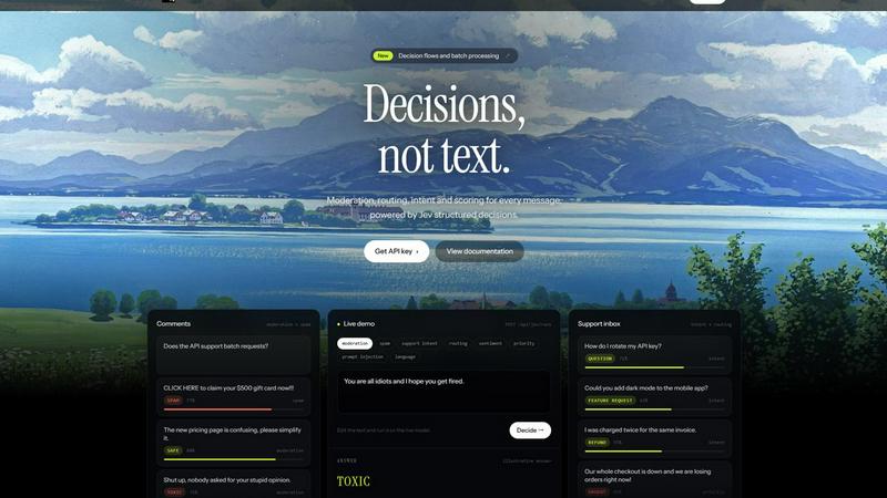 JevModel application interface and features