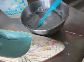 How to clean fabric shoes with leather linings thedreamstress.com
