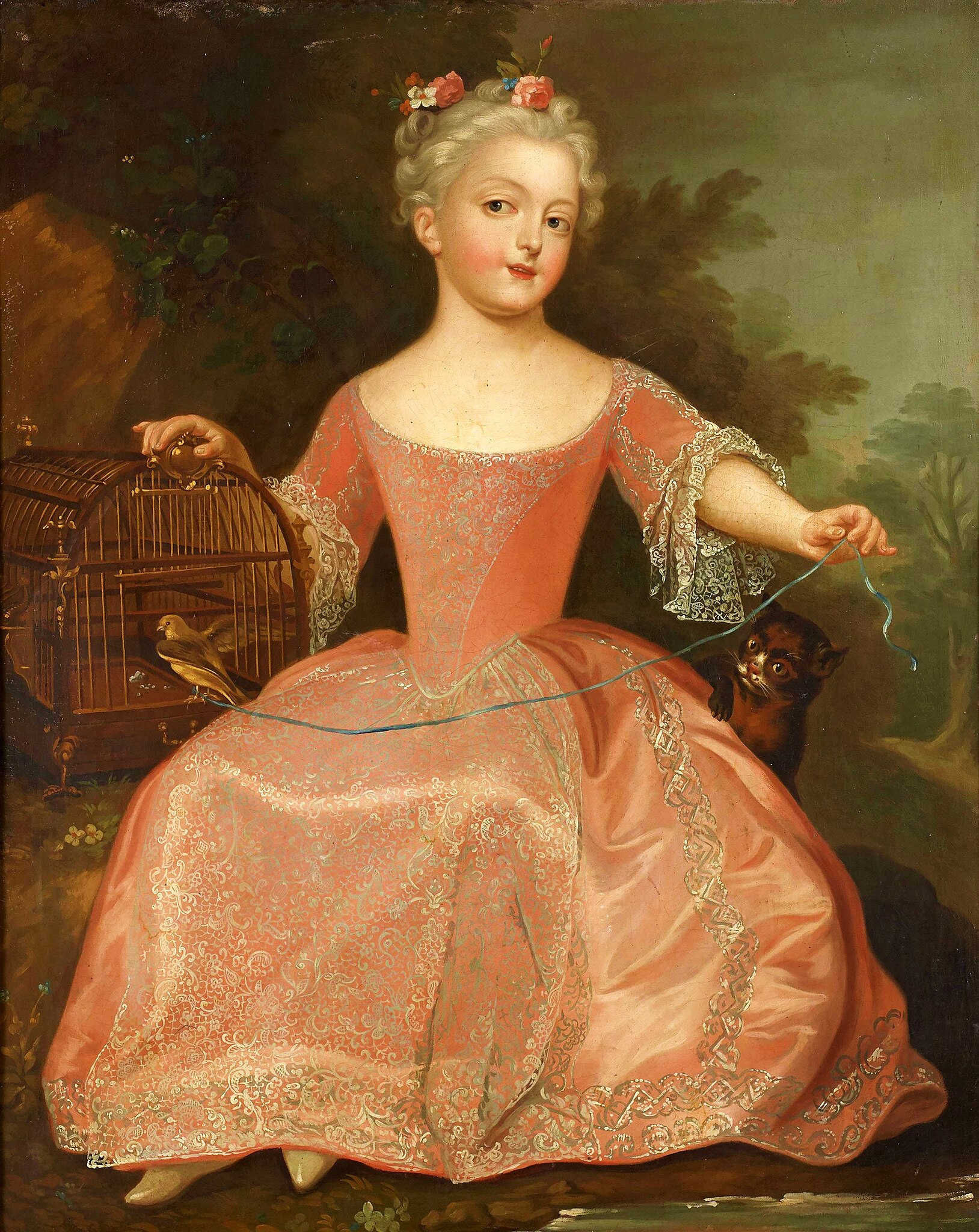 Louise Marie Madeleine de Fontaine (Madame Dupin) 1706-1799, 1715 (possibly Mariana Victoria of Spain, born 1718, which would make this ca 1725