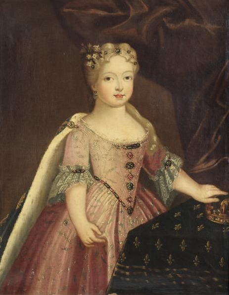 Portrait of Mariana Victoria of Spain (1718-1781), fiancée of Louis XV of France, 1710s or 20s