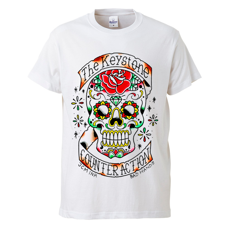 Calavera Tシャツ / 白の写真