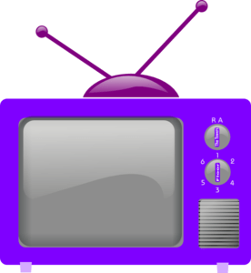 television-clker-purple-2