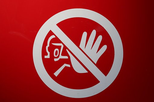 Warning sign red image