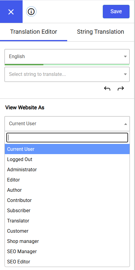 Site preview as different role