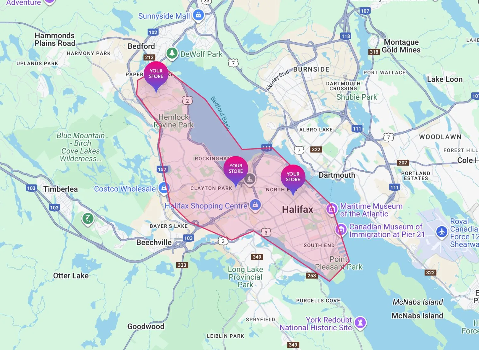 Halifax pickup zone