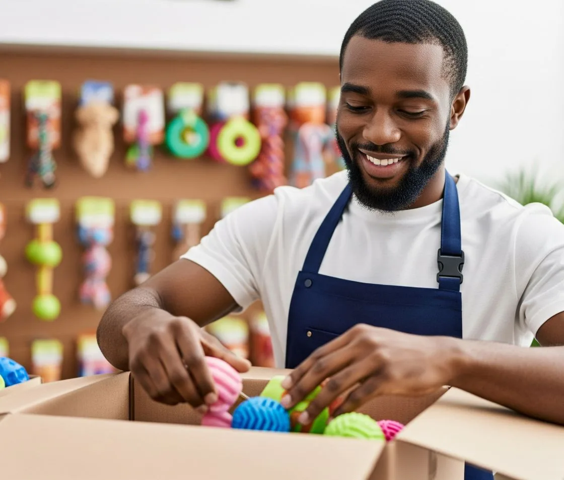person working in the pet store industry