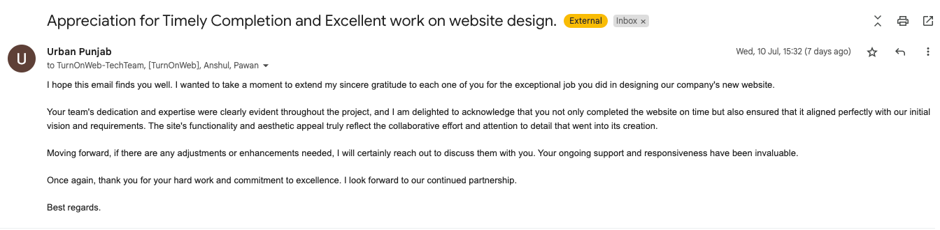 Website development Company Review