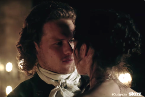 Outlander Claire/Jamie First Kiss