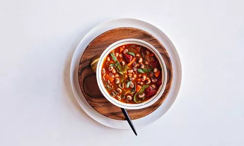 Natural Grocers Spicy Collards and Black-Eyed Pea Soup