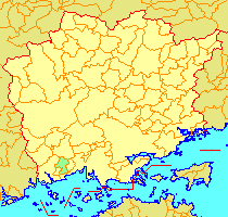 鴨方町の位置