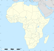 Location map na zemljovidu Afrike