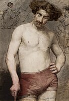 Studio di un uomo seminudo, 1885, Museo Nazionale di Varsavia.