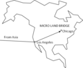 Image of a micro land bridge.