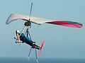 A foot-launched powered hang glider