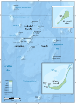 Location of Lakshadweep