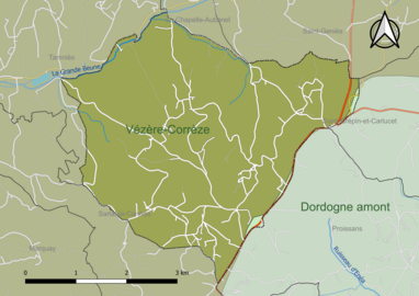 Carte en couleur présentant le(s) SAGE couvrant le territoire communal