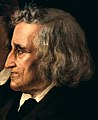 Jacob Grimm in 1855 (Schilderij: Elisabeth Baumann) geboren op 4 januari 1785