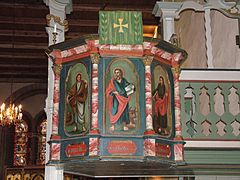 Pulpit of Trondenes Church