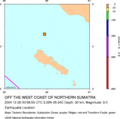 Pusat lindhu sing dumunung ing sisih lor Pulo Simeulue