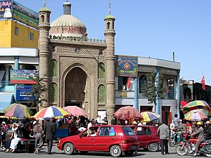 Hotan'da bir Cami