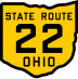 State Route 22 marker