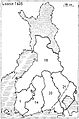 Provinċji tal-Finlandja 1634: 1: Turku u Pori, 14: Nyland u Tavastehus, 18: Ostrobothnia, 20: Viborg u Nyslott, 21: Kexholm