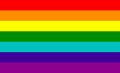 Second Gay Pride flag with 7 bands (November 1978)