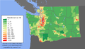 Image 4Washington population density map (from Washington (state))