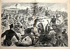 Bellum pro Unione (The War for the Union), 1862, scalptura lignea (multae museorum congeries).