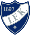 HIFK's shield logo, used as their primary logo in 1928-1993, 2008-present; a well as their secondary logo in 1996-2008.