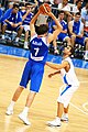 Jogo de basquetebol entre Sérvia e Israel na Universíada de Verão de 2009.