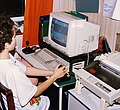 Amiga 500 computer in use