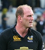 Lawrence Dallaglio sous le maillot des London Wasps en 2006.