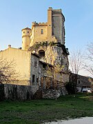 Le château vu de la rive droite du Rhône (1) .