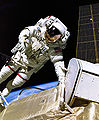 Astronaut Jerry L. Ross, STS-88 mission specialist, is pictured during one of three space walks which were conducted on the twelve-day mission.