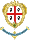 Coat of arms of Sardinia, showing the same pattern as the flag