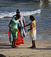 Pescadoras en Punta Maldonado, región de la Costa Chica de Guerrero.