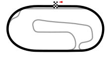 Layout of Atlanta International Speedway, used until 1996