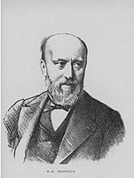 Portrait de Guillaume Alfred Heinrich (1829-1887) par Francois Armbruster publié dans Lyon-Revue d'avril 1887