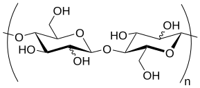 Chemical structure diagram for glucomannan.