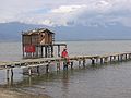 Le lac de Dojran.